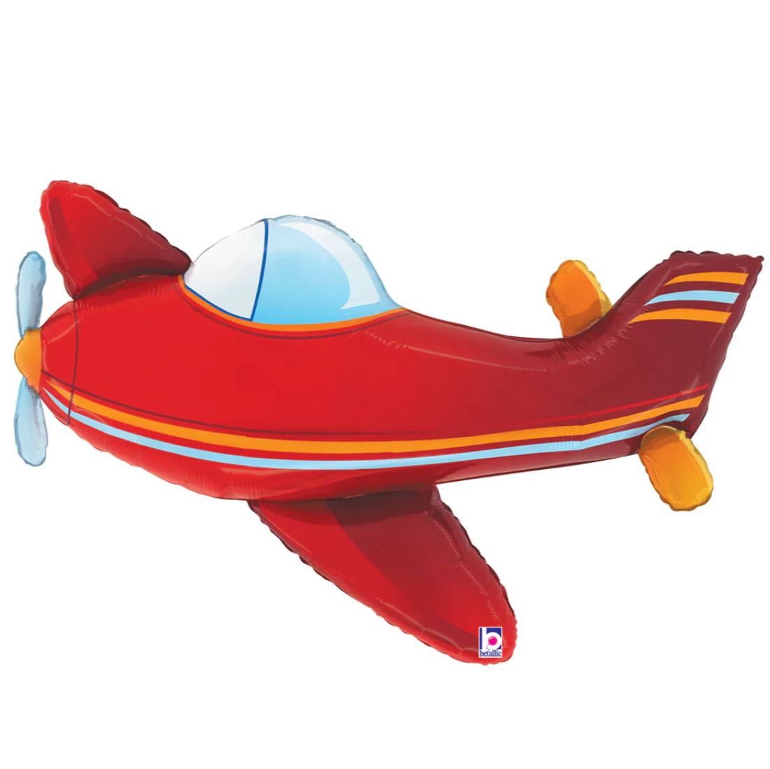 Striped Vintage Airplane Balloon