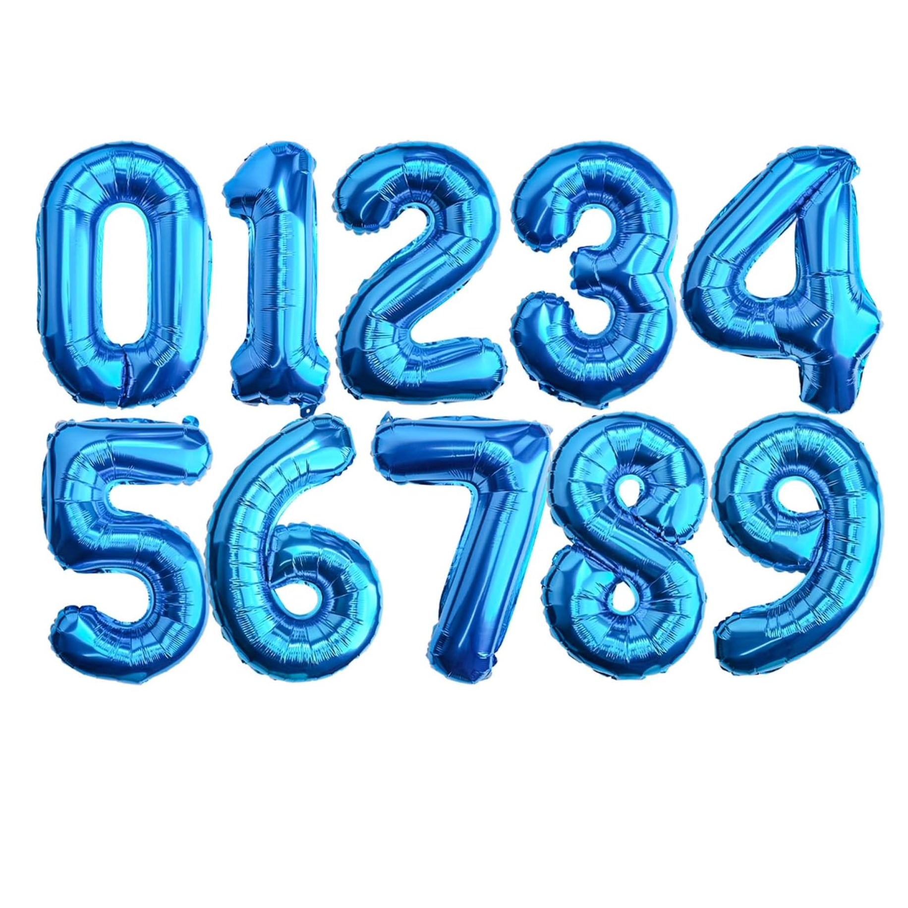 34" Blue Number Balloon