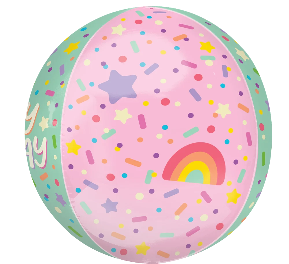 Ice Cream Party Birthday Orb Balloon