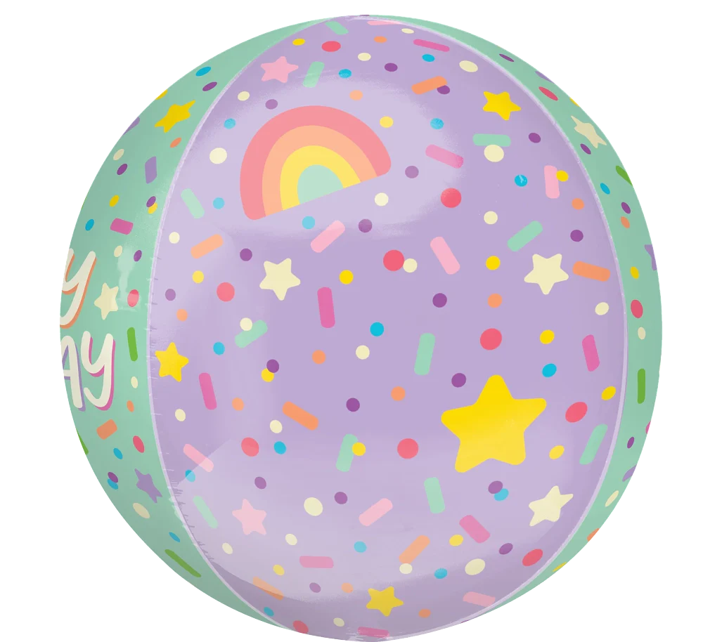 Ice Cream Party Birthday Orb Balloon