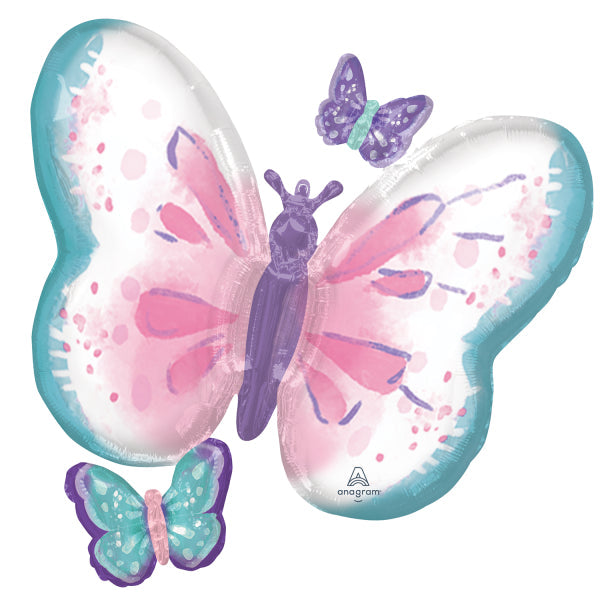 Flutters Pastel Butterfly Balloon