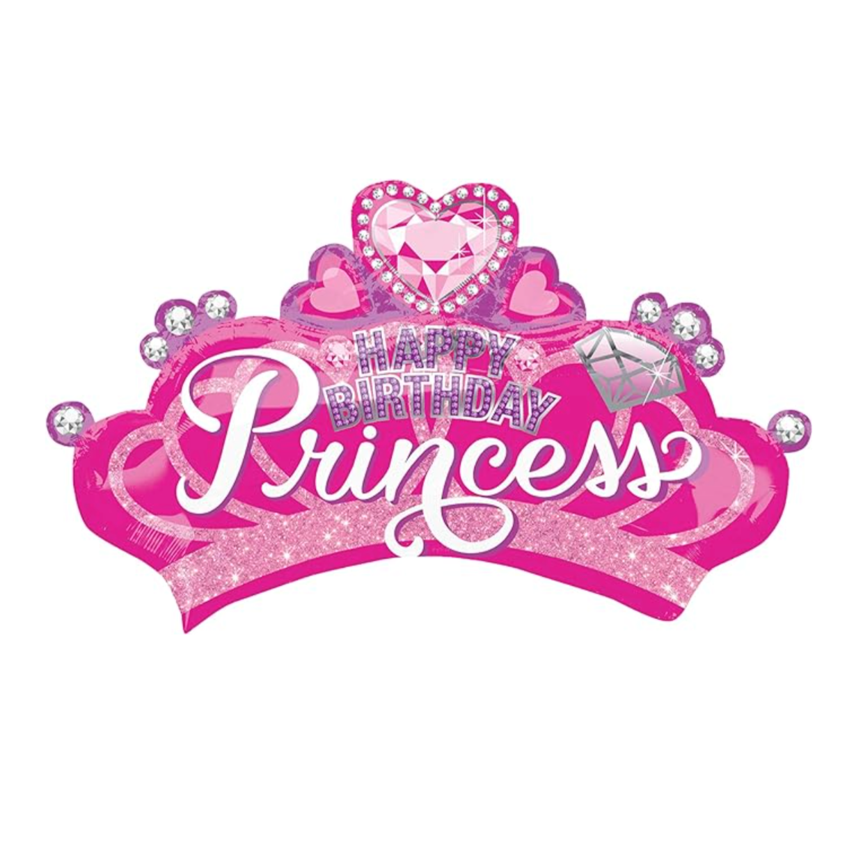 Happy Birthday Princess Tiara Balloon