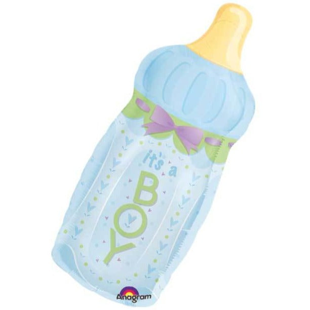 Blue Baby Bottle Balloon