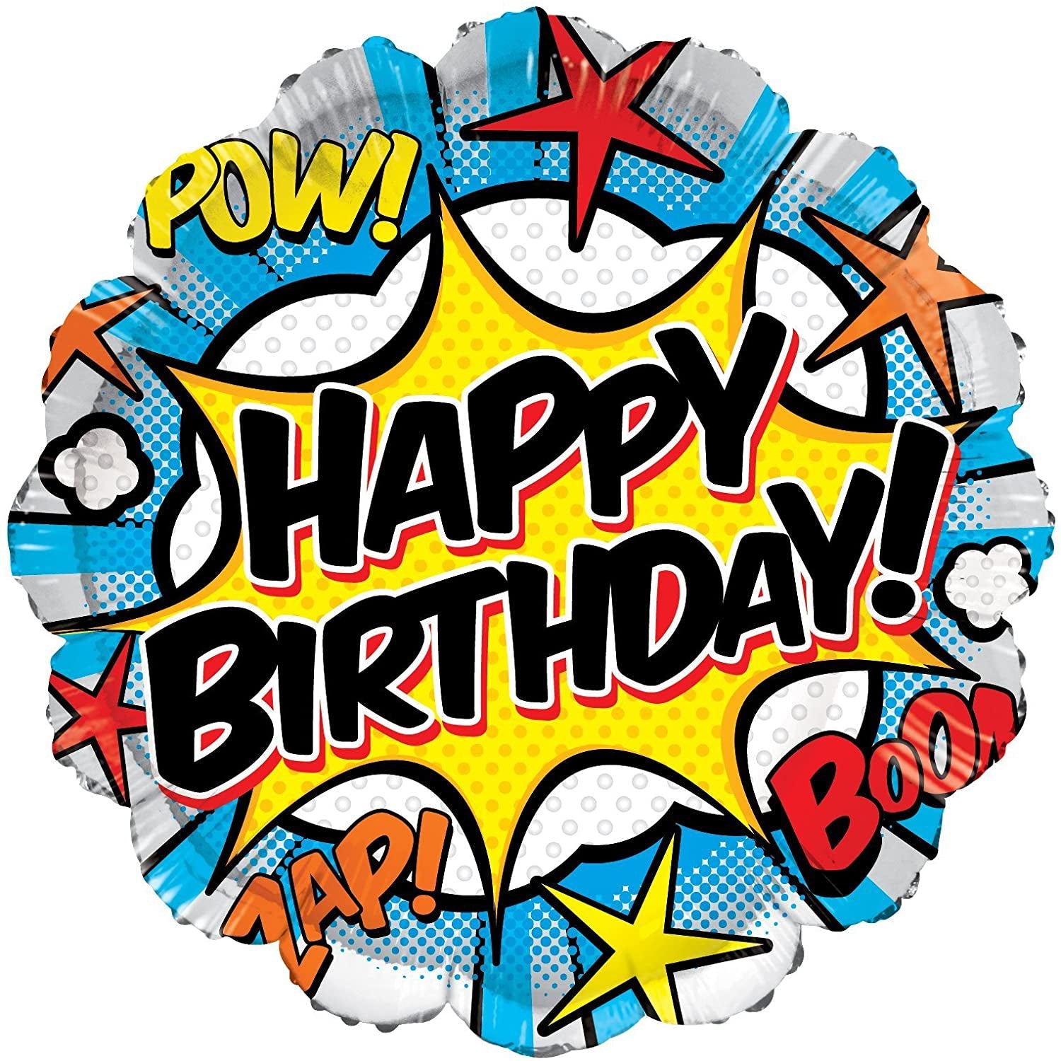 Comic Happy Birthday Small Balloon