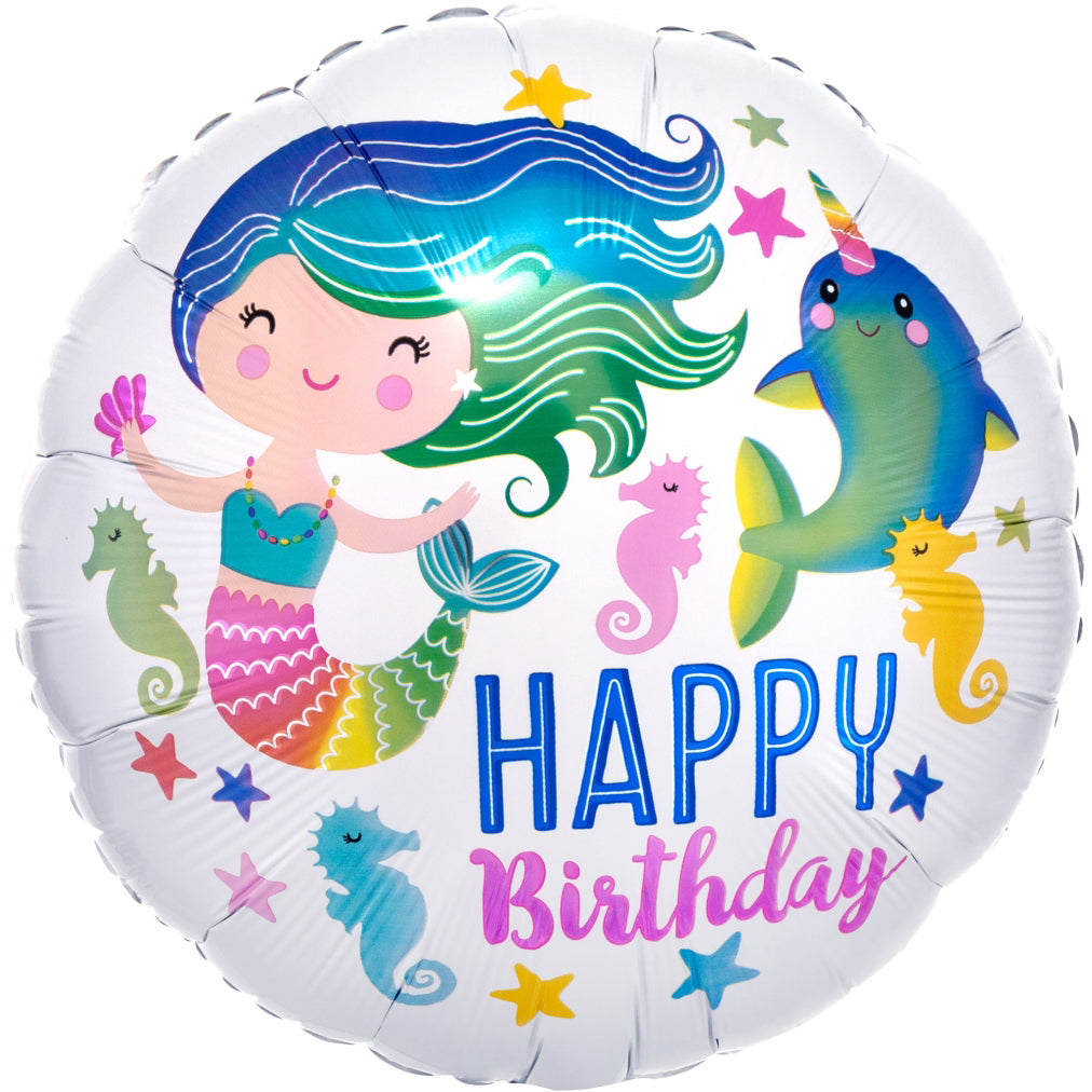 Mermaid Birthday Small Balloon