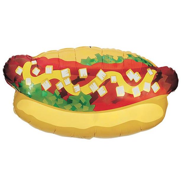 Hot Dog Mylar Balloon