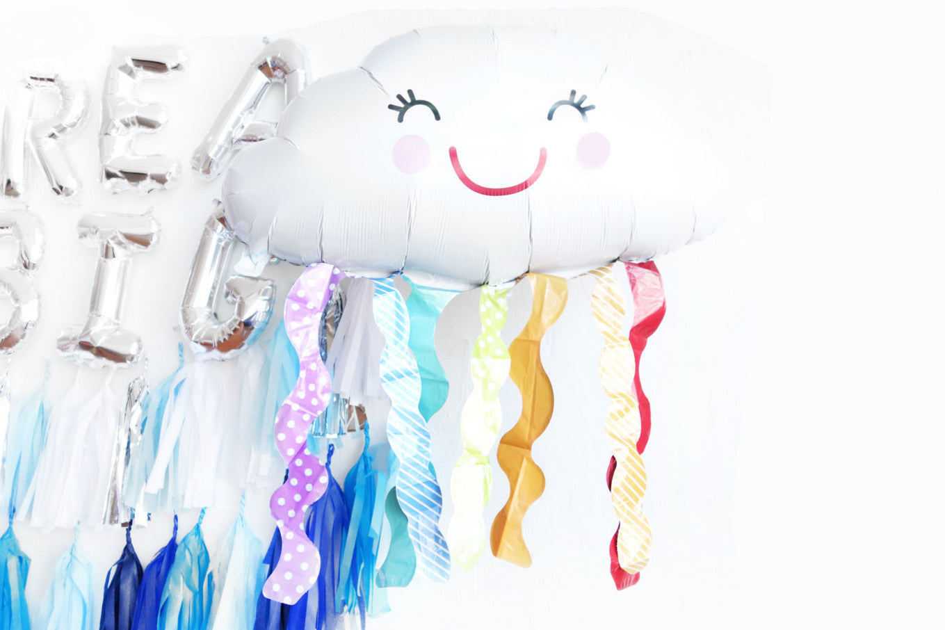 Cloud Rainbow Mylar Balloon